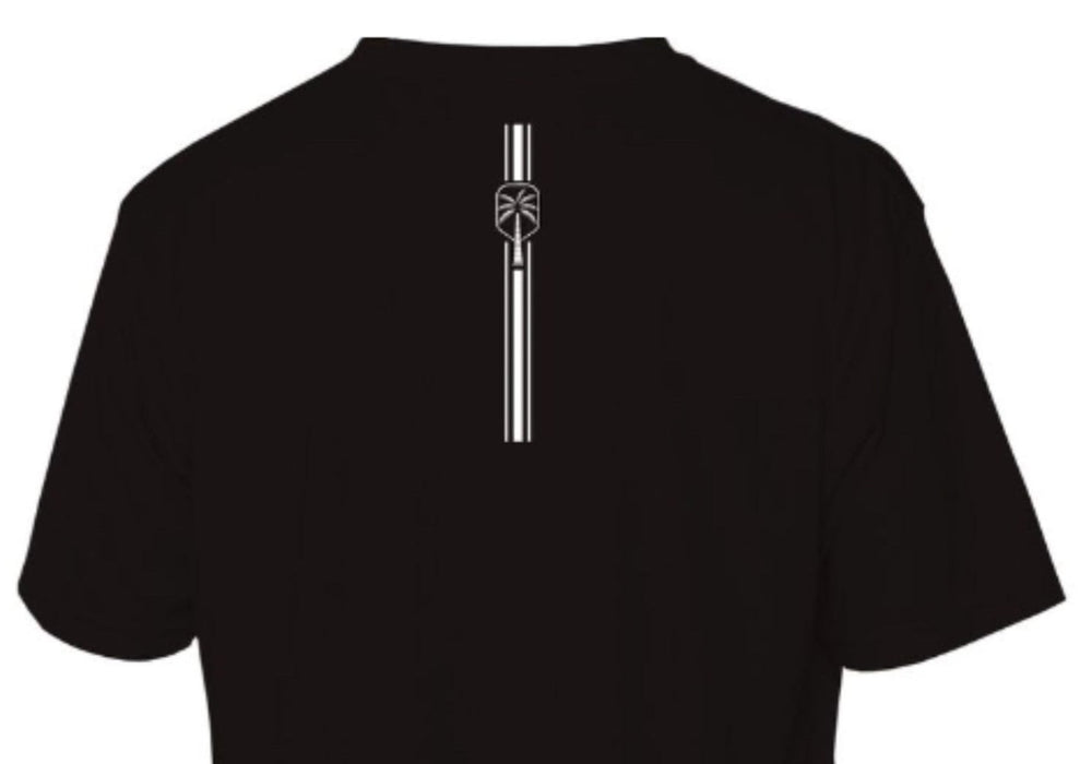 Mens Performance Midnight Black Short Sleeve Pickleball Shirt