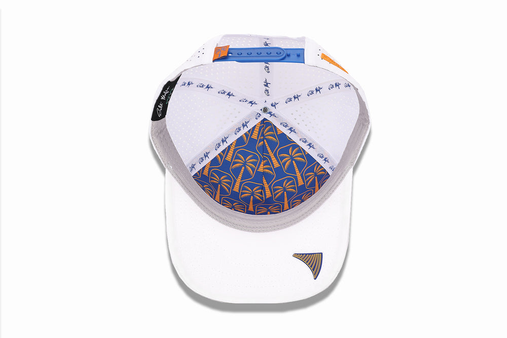 The Sunset Rally Performance Pickleball Hat - White & Blue