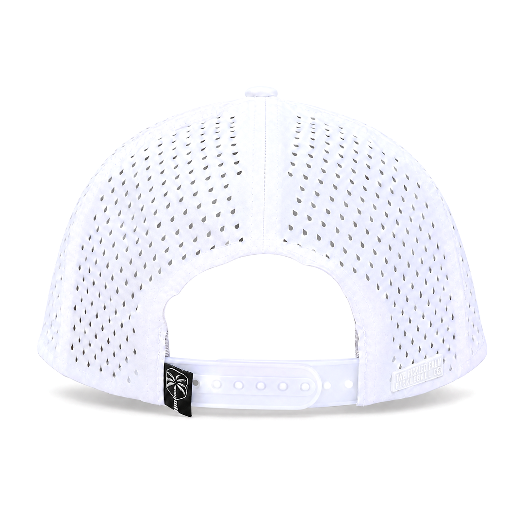 The Whitecap Performance Pickleball Hat - White, view 6 | The Pickled Palm