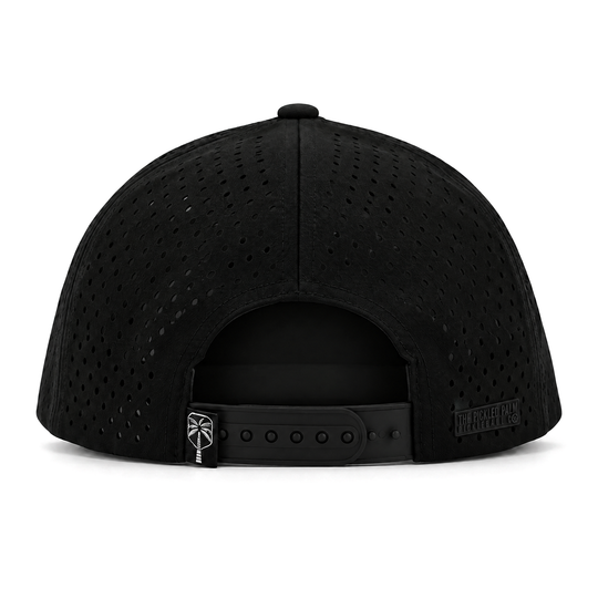 The Late Night Rally Performance Pickleball Hat - Black, view 5 | The Pickled Palm