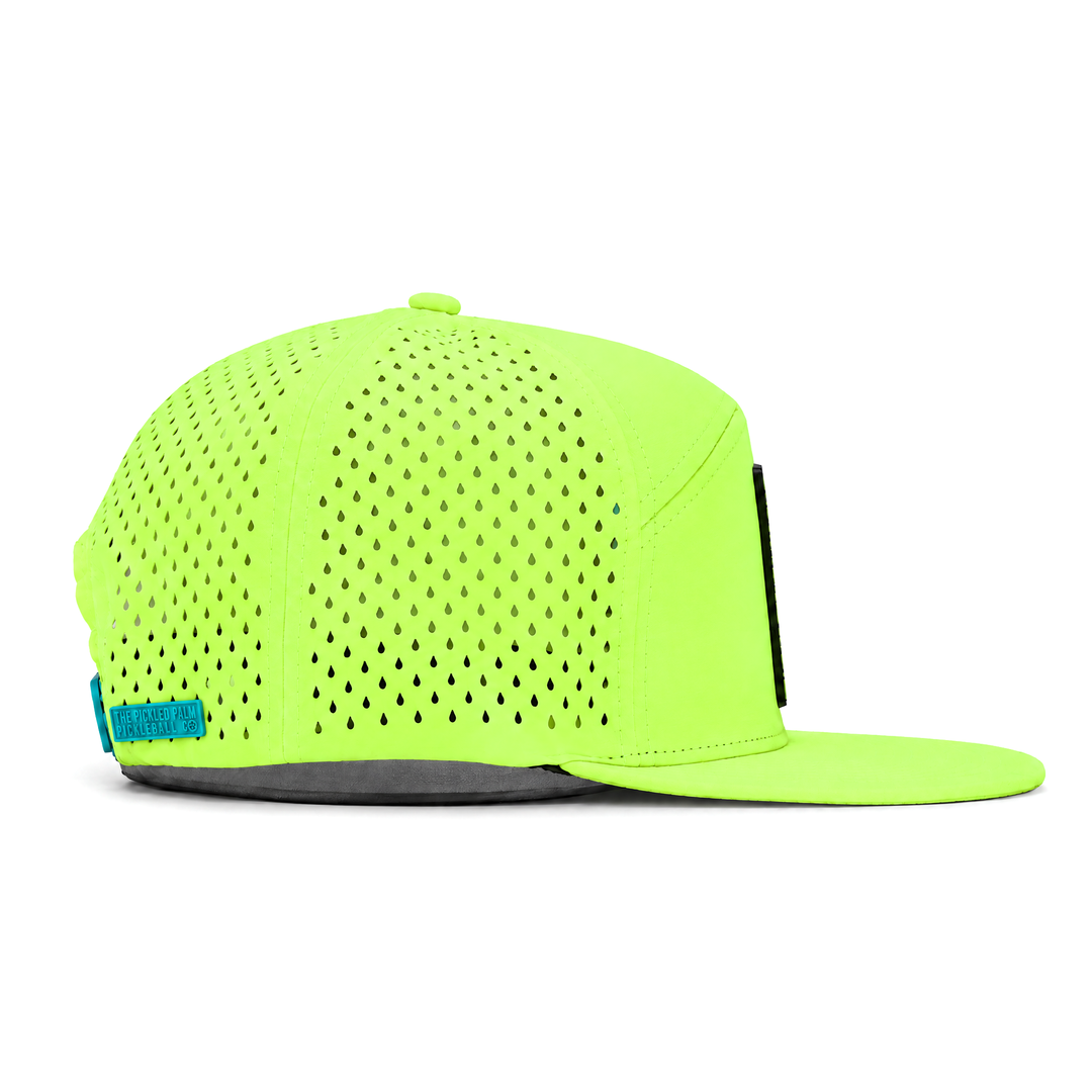 The Sandbar Performance Pickleball & Tennis Hat - Neon Green, view 5 | The Pickled Palm