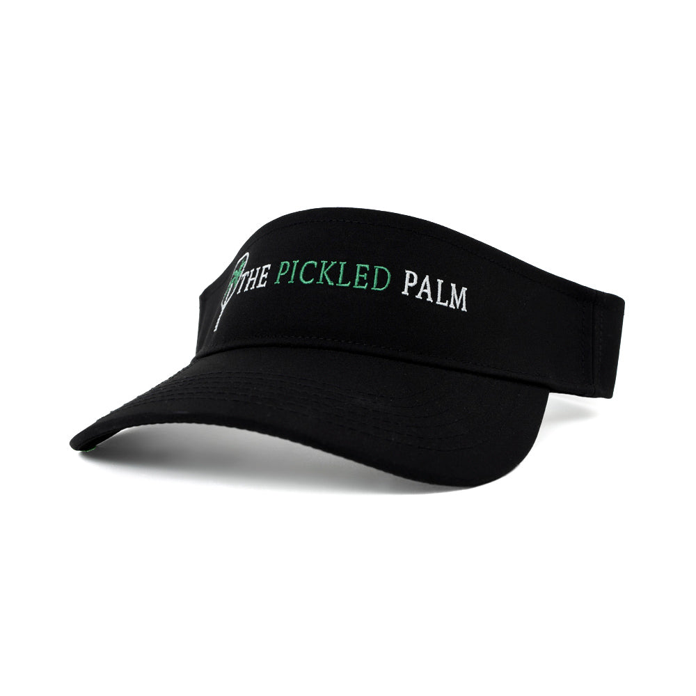 The Old School Nighttime Pickleball Visor in Black