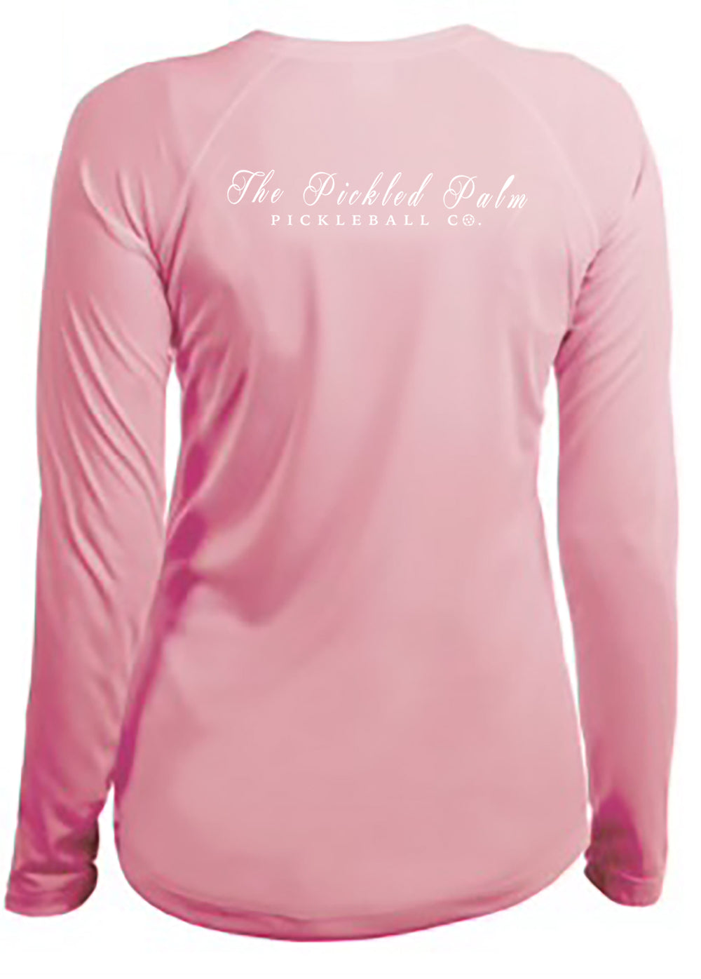 The Pickled Palm Pink Long Sleeve Pickleball Shirt