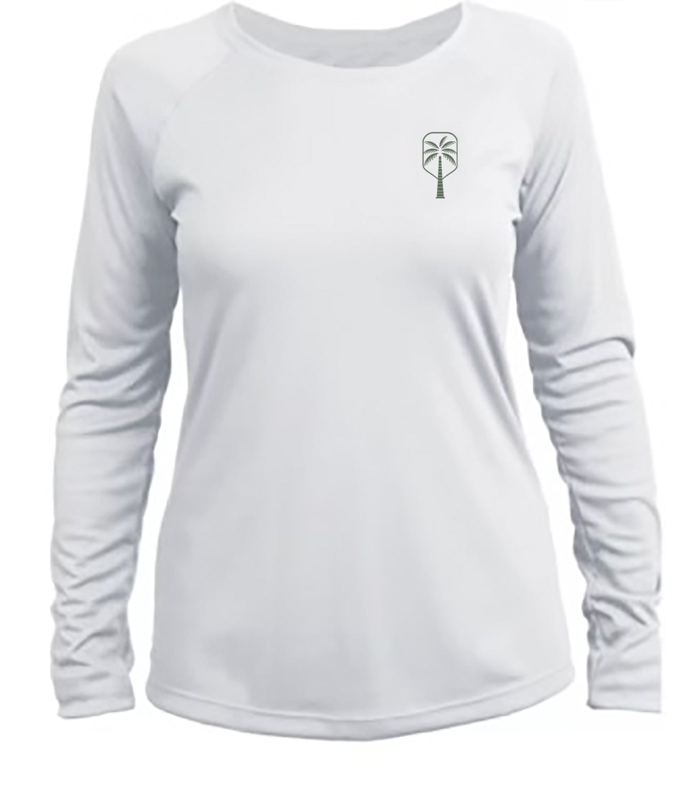 The Pickled Palm White Long Sleeve Pickleball Shirt 