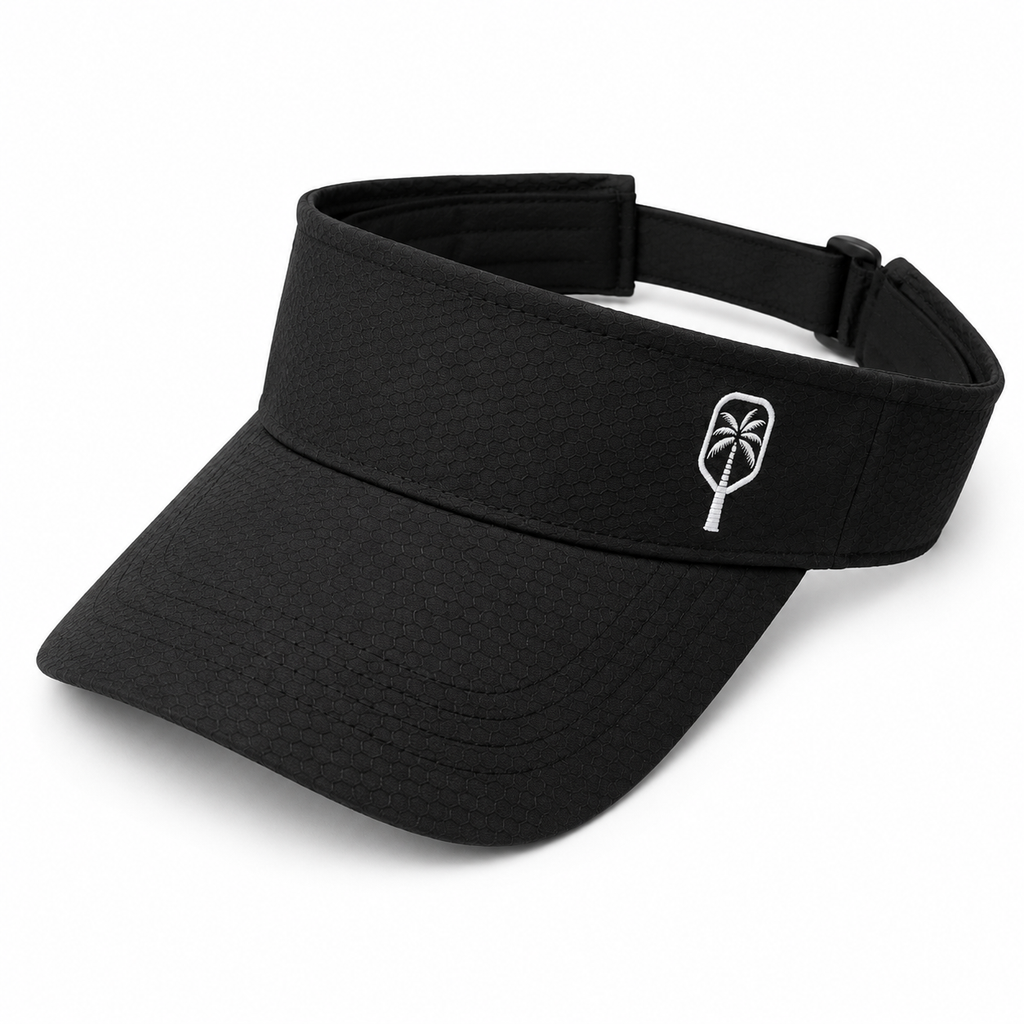 Black Pickleball Visor V2.0 | Great Pickleball Gift – The Pickled Palm