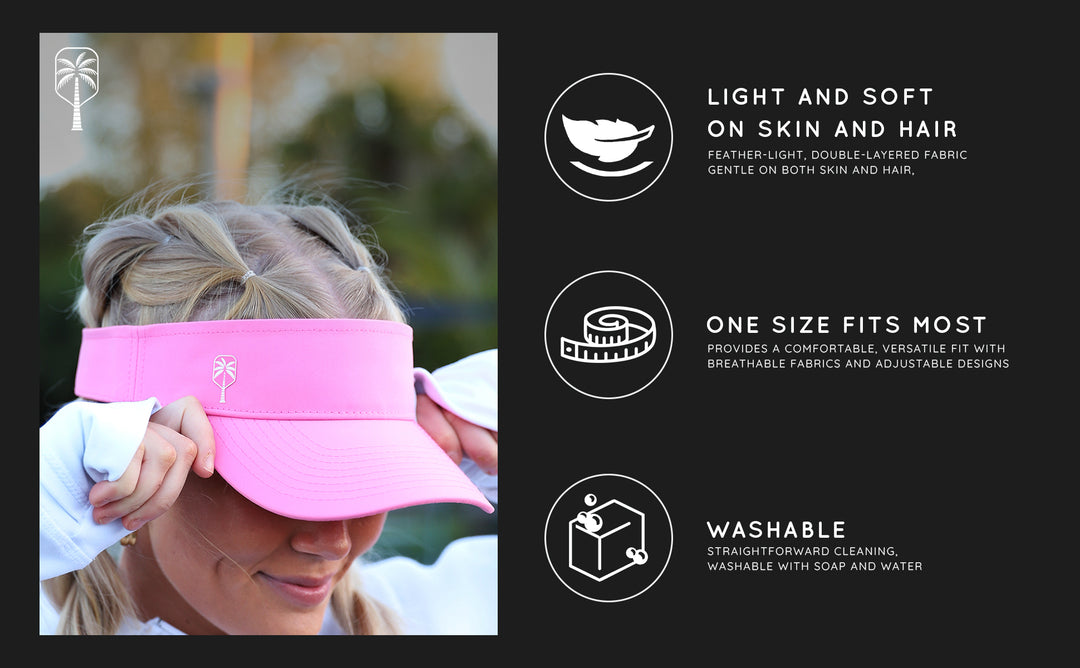 The Sunset Pink Pickleball Visor