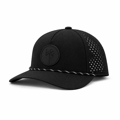 The Late Night Rally Performance Pickleball Hat - Black