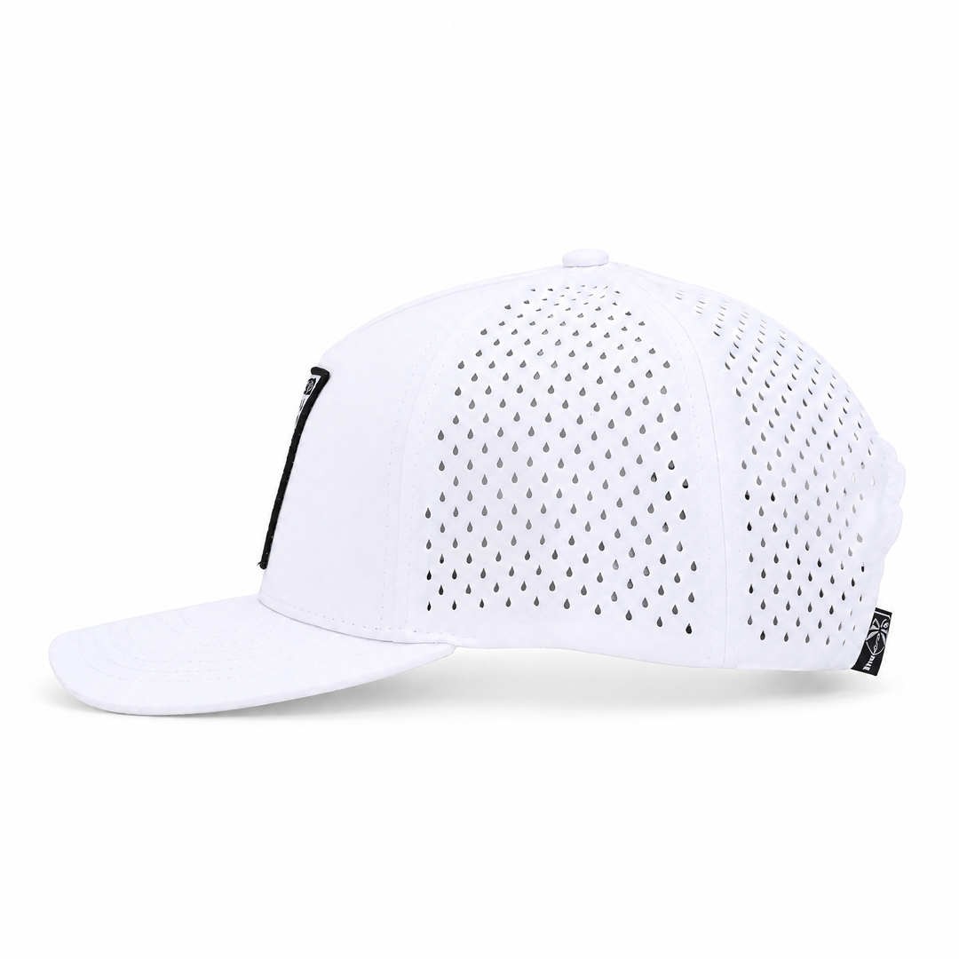 The Whitecap Performance Pickleball Hat - White, view 4 | The Pickled Palm