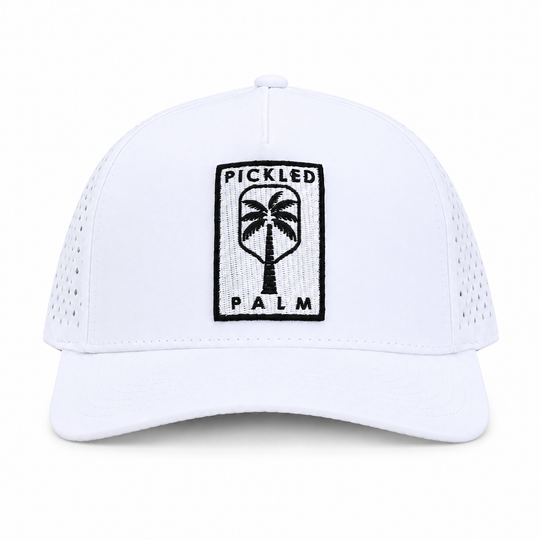 The Whitecap Performance Pickleball Hat - White, view 2 | The Pickled Palm