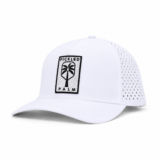 The Whitecap Performance Pickleball Hat - White | The Pickled Palm