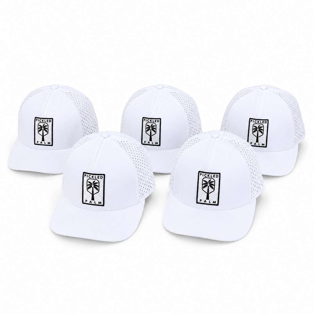 The Whitecap Performance Pickleball Hat - White, view 8 | The Pickled Palm