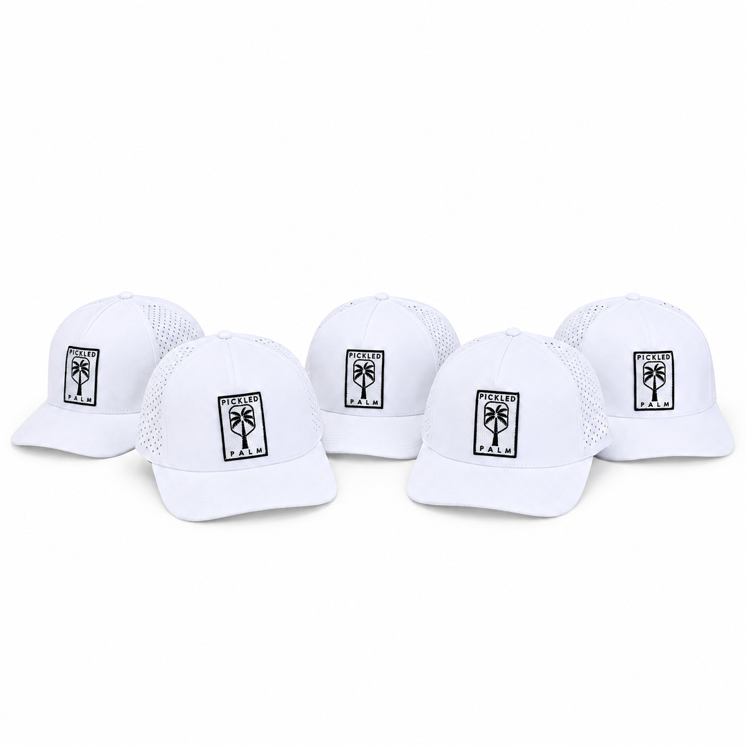 The Whitecap Performance Pickleball Hat - White, view 10 | The Pickled Palm