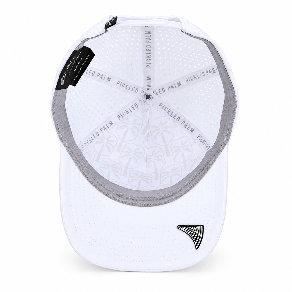 The Whitecap Performance Pickleball Hat - White, view 7 | The Pickled Palm