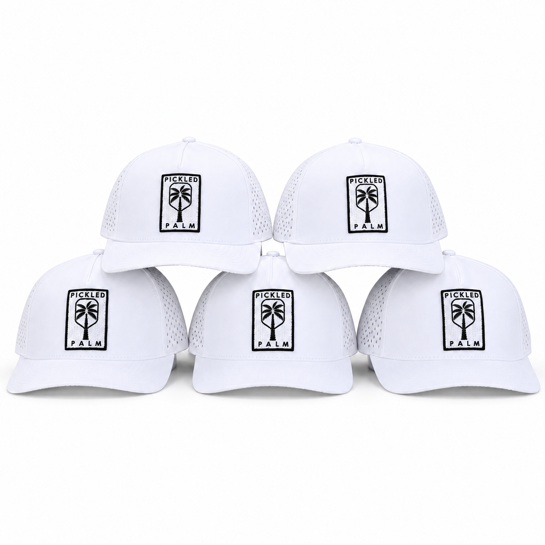 The Whitecap Performance Pickleball Hat - White, view 9 | The Pickled Palm