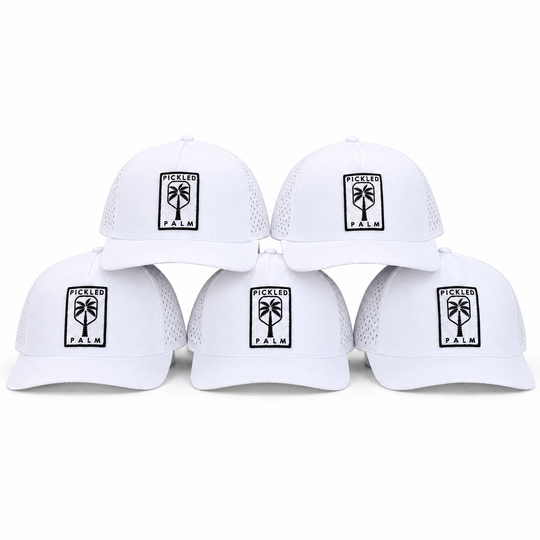 The Whitecap Performance Pickleball Hat - White, view 9 | The Pickled Palm