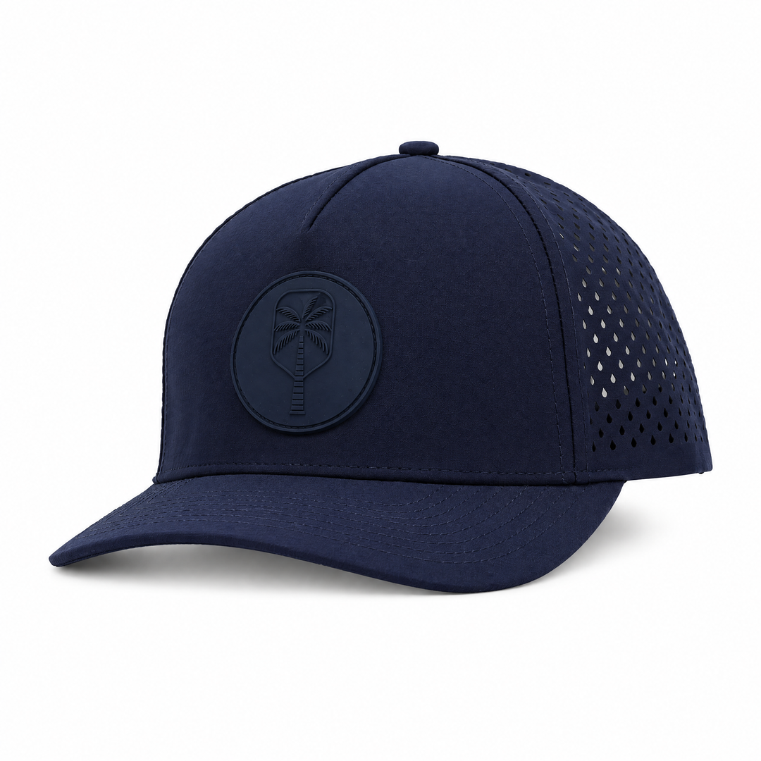 Harbor Navy Performance Pickleball Hat - Navy, view 3 | The Pickled Palm